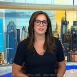 Savannah's navy v-neck dress on NBC News