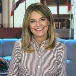Savannah’s striped shirtdress on Today