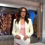 Savannah's white tweed blazer on NBC News Daily
