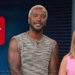 Scott's gray marled vest on Access Hollywood