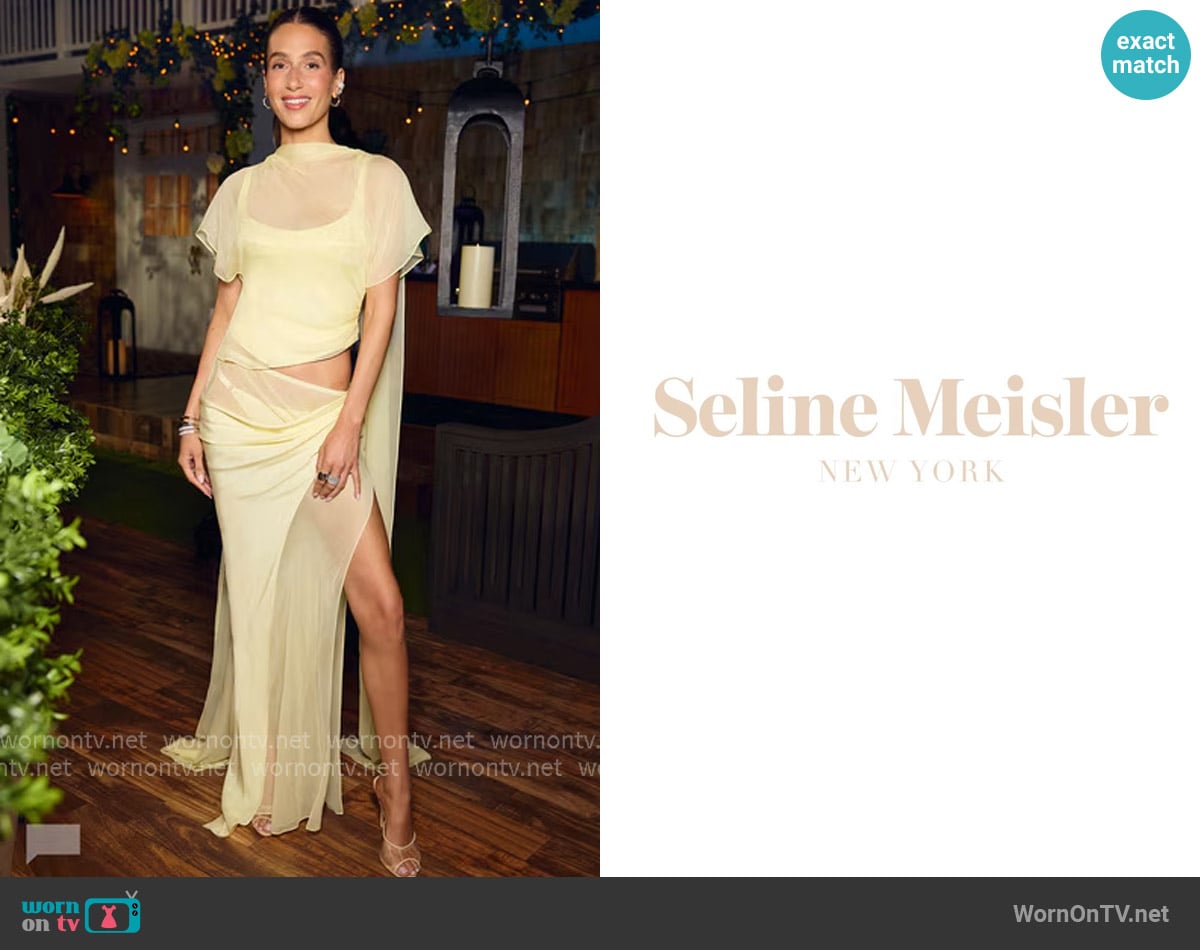 Seline Meisler Custom Dress worn by Amanda Batula on Summer House