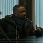 Shaad’s black padded jacket on The Chi