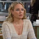 Sharon’s ombre knit top and cardigan set on The Young and the Restless