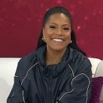 Sheinelle’s black jacket with white piping on Today