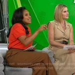 Sheinelle’s brown heel pumps on Today