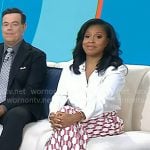 Sheinelle’s brown platform sandals on Today