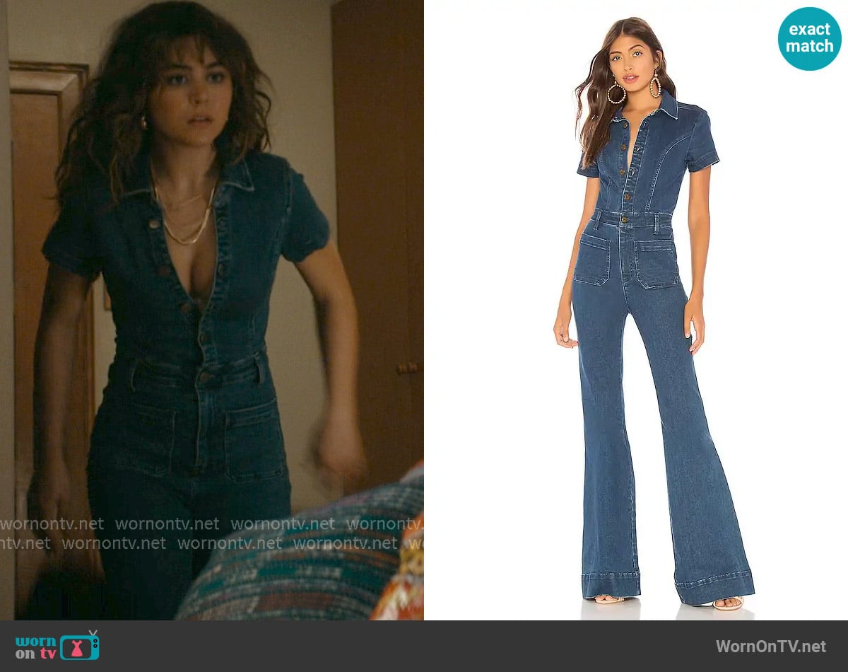 Show Me Your mumu Everhart Jumpsuit worn by Allie Hayes (Mika Abdalla) on Off Campus