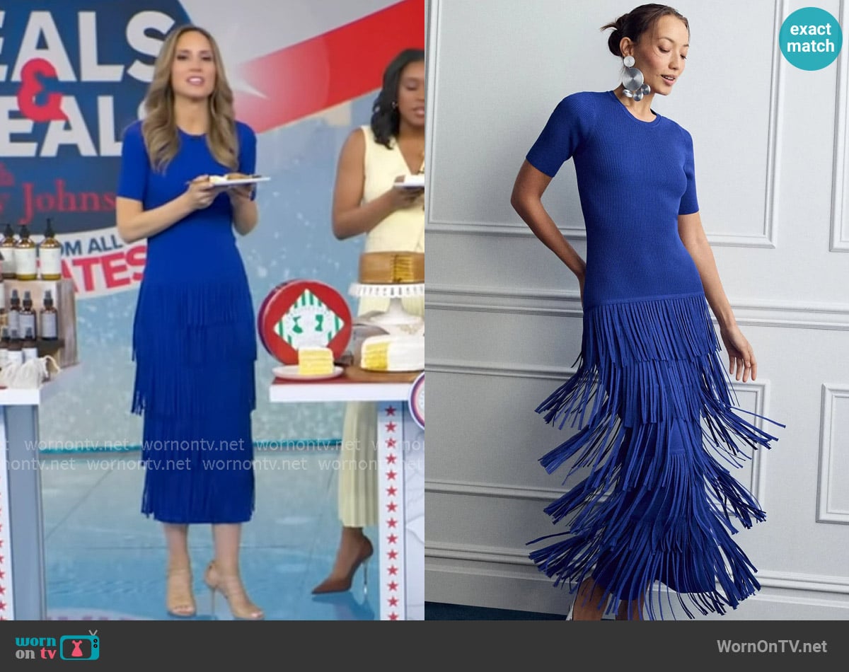 Simon Miller Zaza Dress worn by Rhiannon Ally on Good Morning America