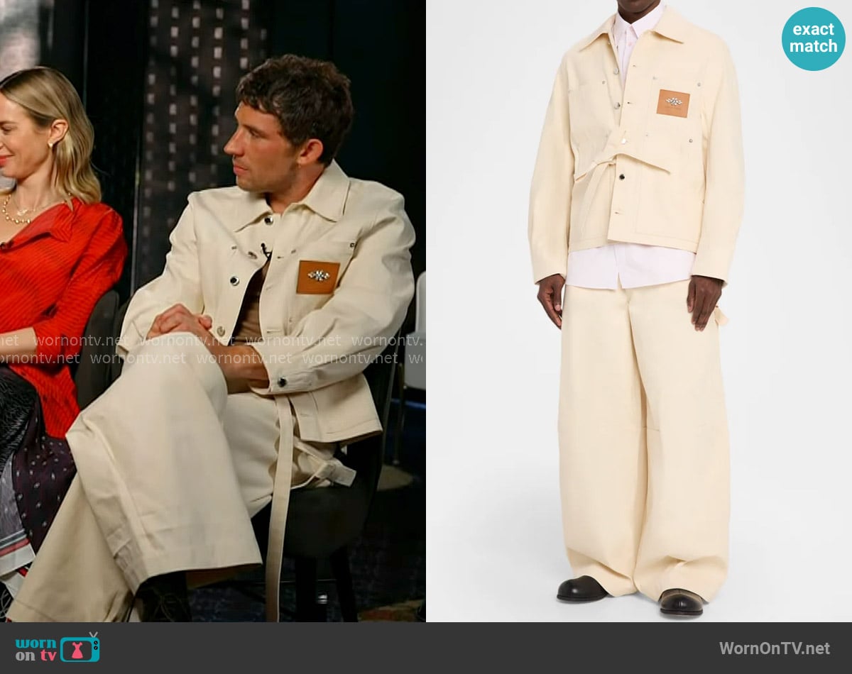 Josh O’Connor’s ivory pants on Today