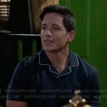 Smitty's contrast piping polo shirt on Beyond the Gates