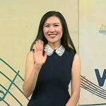 Sophie Chen’s black embellished collar dress on Today