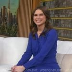 Sophie's blue shirtdress on Good Morning America