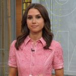 Sophie’s pink lace dress on Good Morning America