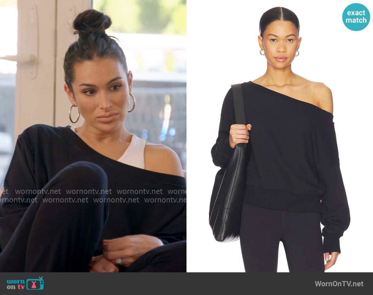 Spiritual Gangster La Vida Sweatshirt worn by Ashley Iaconetti on The Real Housewives of Rhode Island