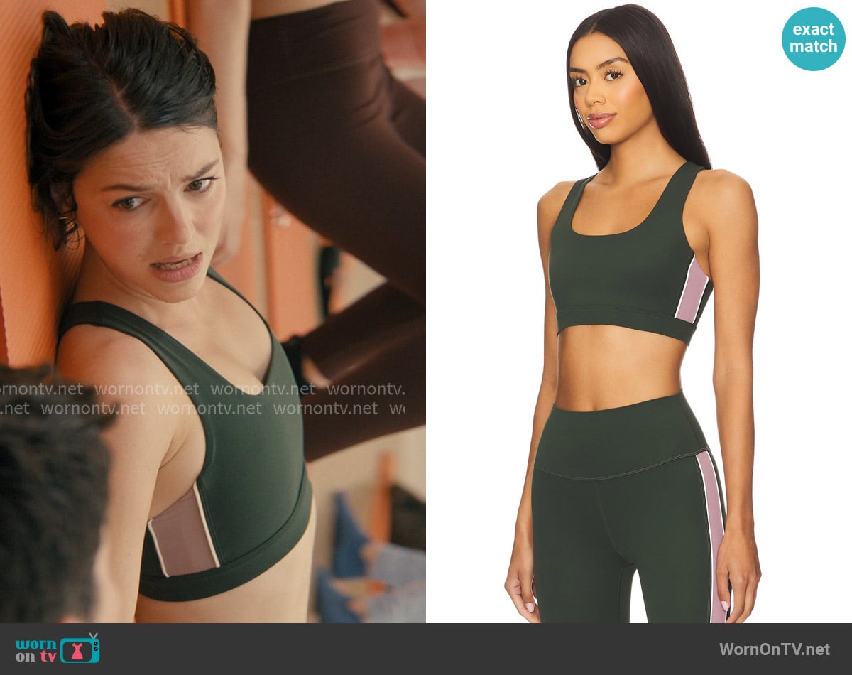 Splits59 Lexi Rigor Sports Bra worn by AJ Pascarelli (Ella Hunt) on Not Suitable For Work