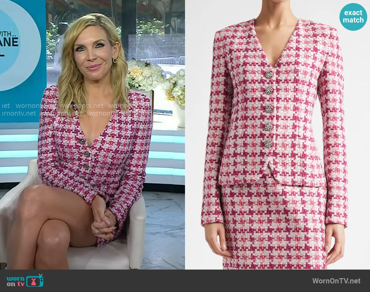 June Diane Raphael’s pink tweed jacket on Today