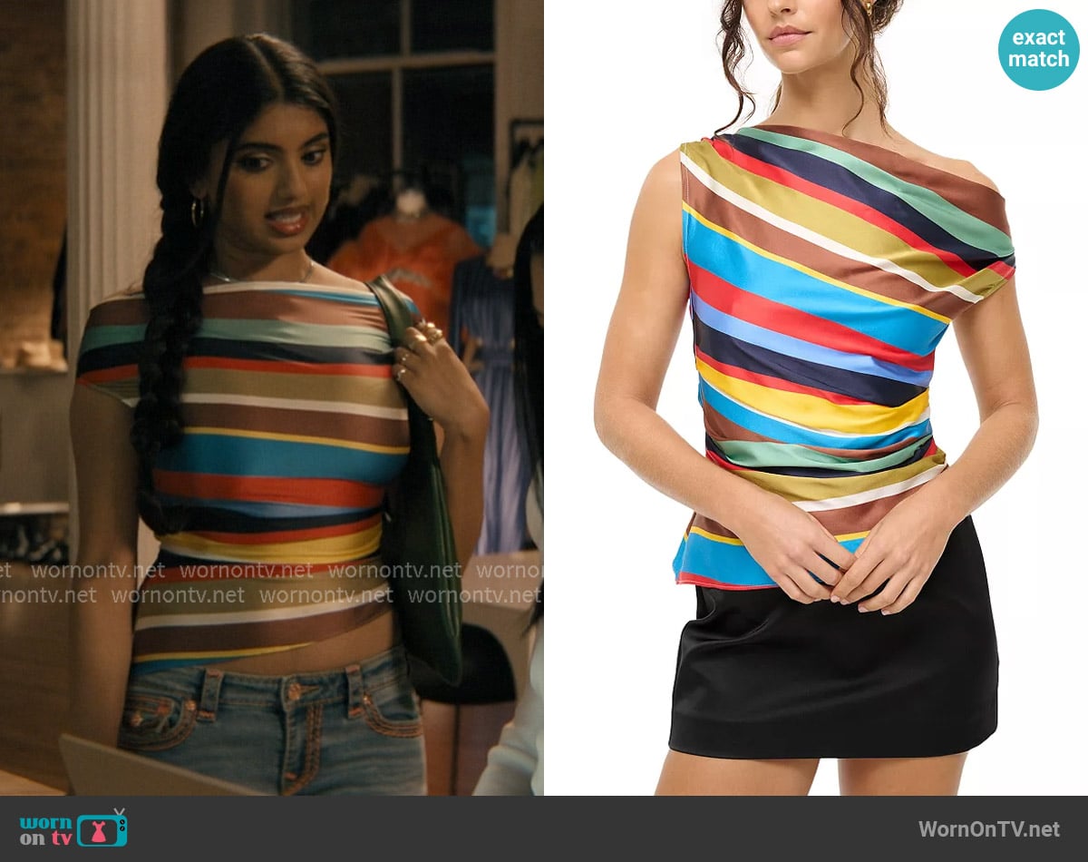Staud Phare Top worn by Abhinaya Chilukuri (Avantika) on Not Suitable For Work