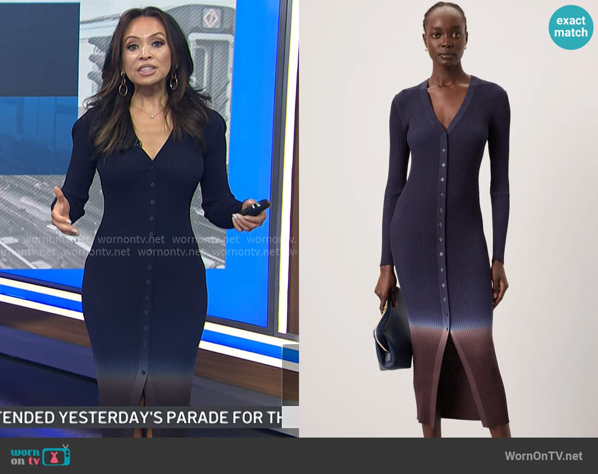 Staud Shoko Dress worn by Adelle Caballero on Today