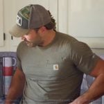 Steven’s pocket front tee on The McBee Dynasty Real American Cowboys