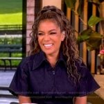 Sunny’s denim peplum top on The View