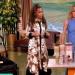 Sunny’s floral print shirtdress on The View