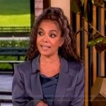 Sunny's gray satin blazer on The View