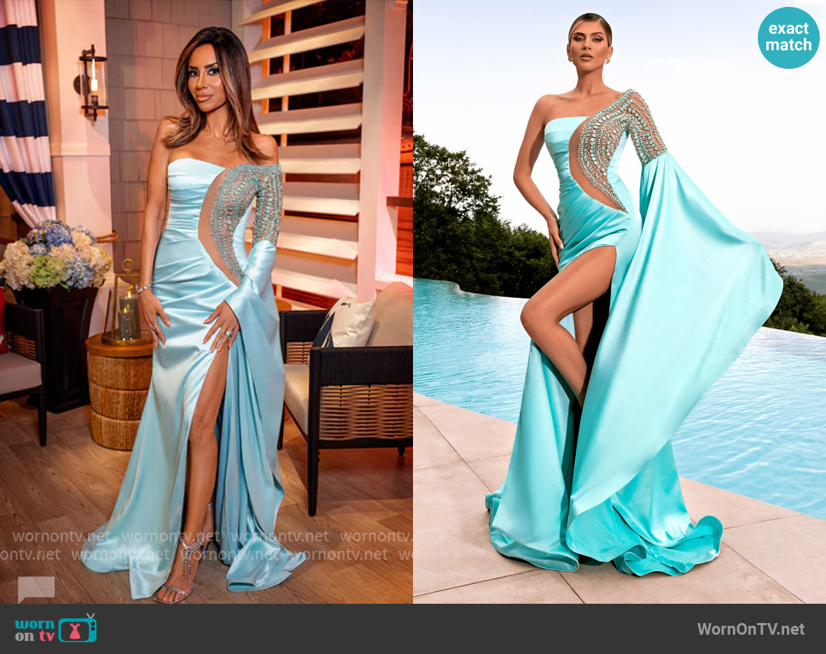 Tabja Lynn Dress worn by Rulla Nehme Pontarelli on The Real Housewives of Rhode Island