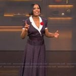 Tamron’s polka dot dress on Tamron Hall Show