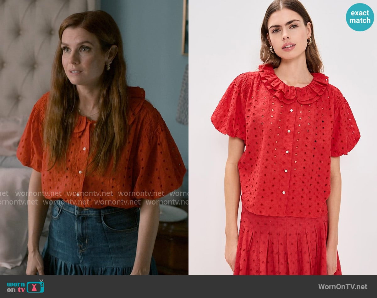The Great The Artisan Top worn by Maddie Townsend (JoAnna Garcia Swisher) on Sweet Magnolias