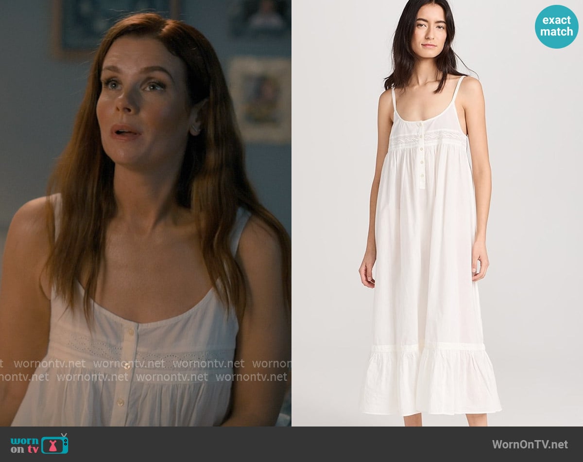 The Great The Eyelet Ruffle Tank Night Dress worn by Maddie Townsend (JoAnna Garcia Swisher) on Sweet Magnolias