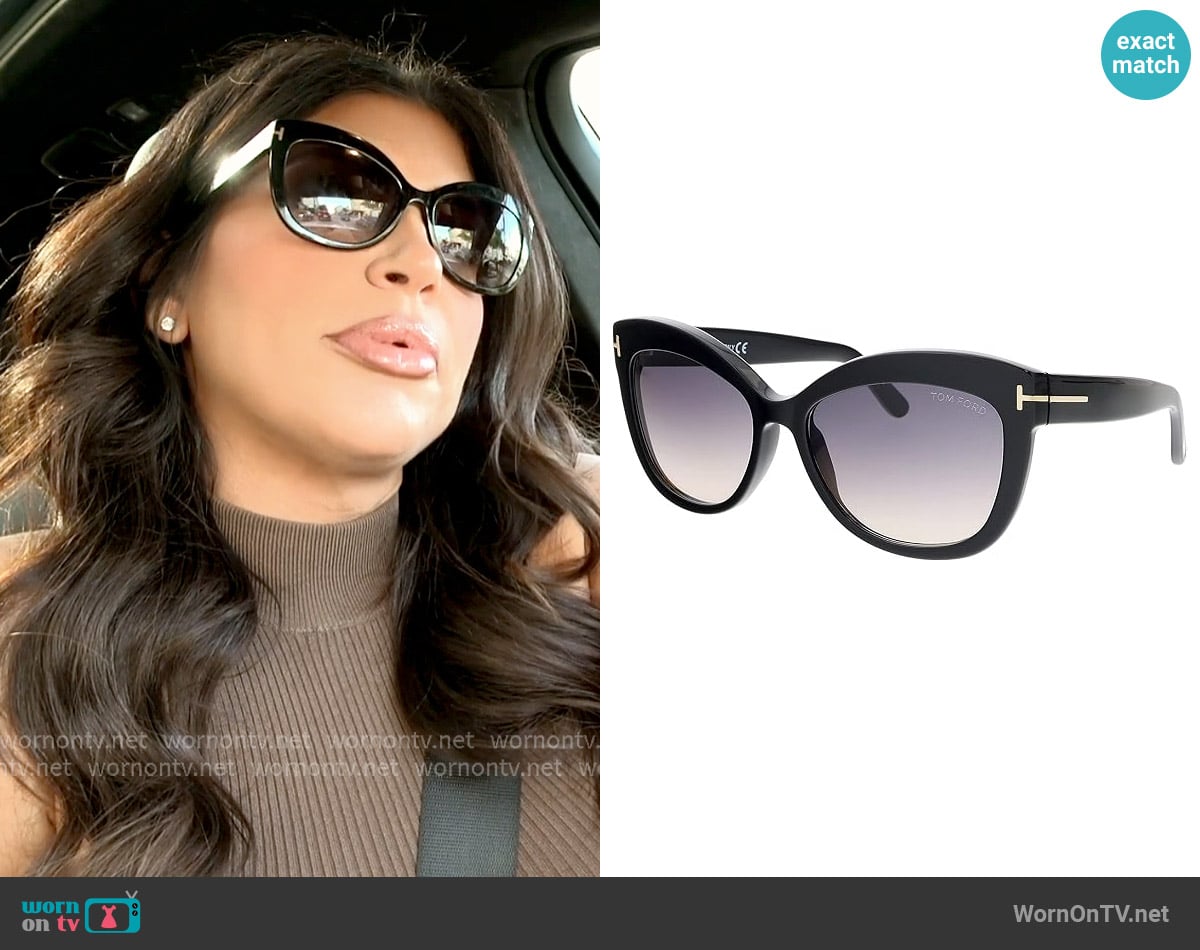 Tom Ford FT0524 01B worn by Jo-Ellen Tiberi on The Real Housewives of Rhode Island