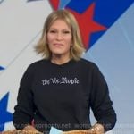 Tory’s black We the People sweatshirt on Good Morning America