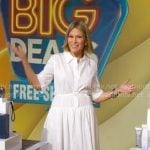 Tory's white layered shirtdress on Good Morning America