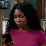 Trina's pink tee on General Hospital