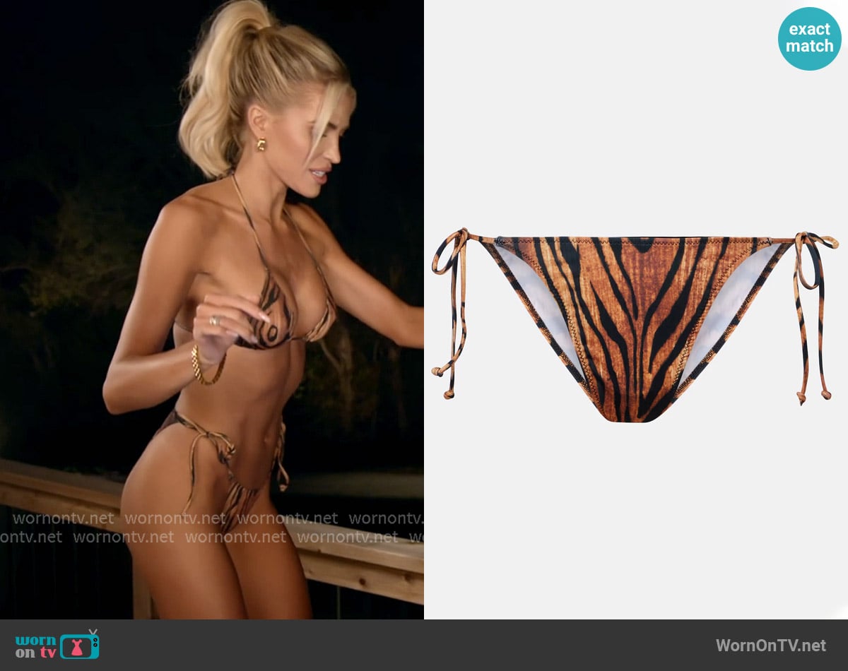 Trompe l’oeil bikini bottoms worn by Allie Eklund on The McBee Dynasty Real American Cowboys