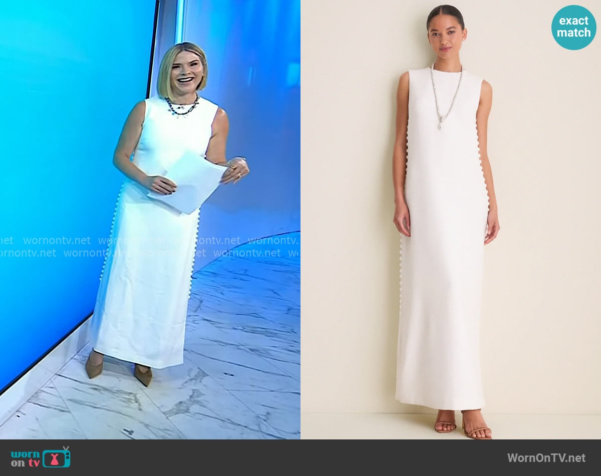 Jenna’s white side button dress on Today Jenna’s white side button dress on Today