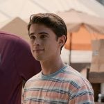 Tyler’s orange striped tee on Sweet Magnolias