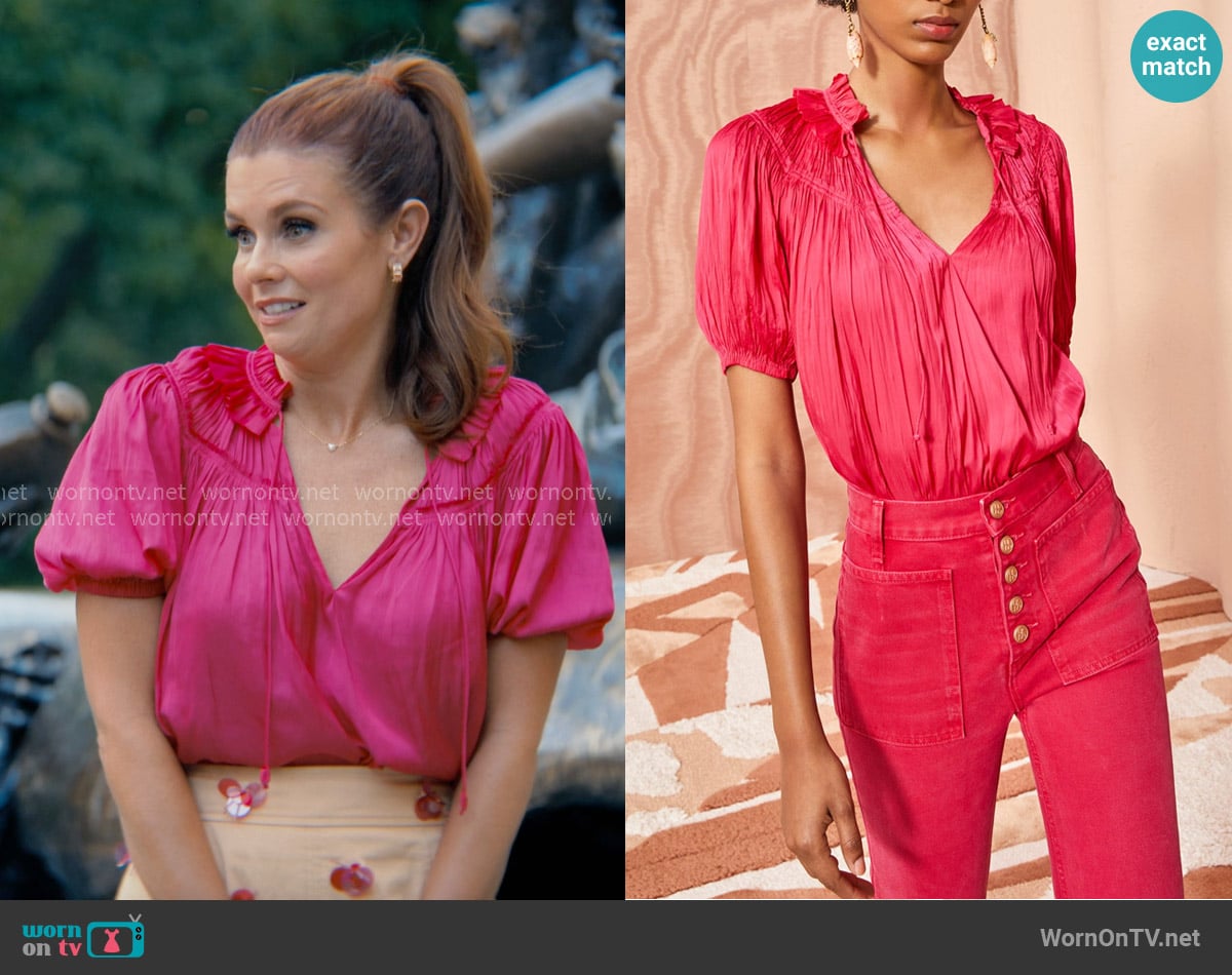 Ulla Johnson Eleni Top worn by Maddie Townsend (JoAnna Garcia Swisher) on Sweet Magnolias