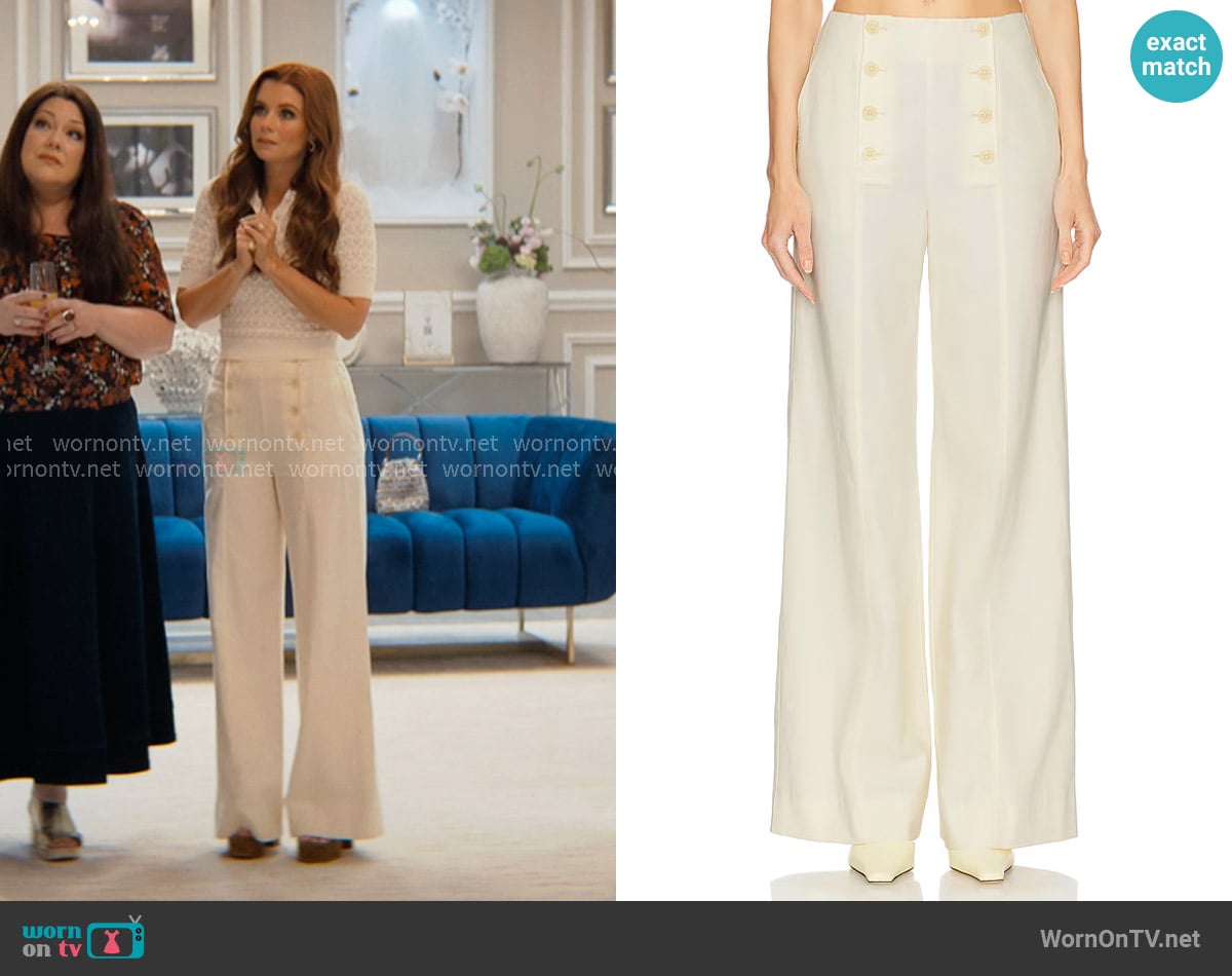 Ulla Johnson Yalena Pant worn by Maddie Townsend (JoAnna Garcia Swisher) on Sweet Magnolias