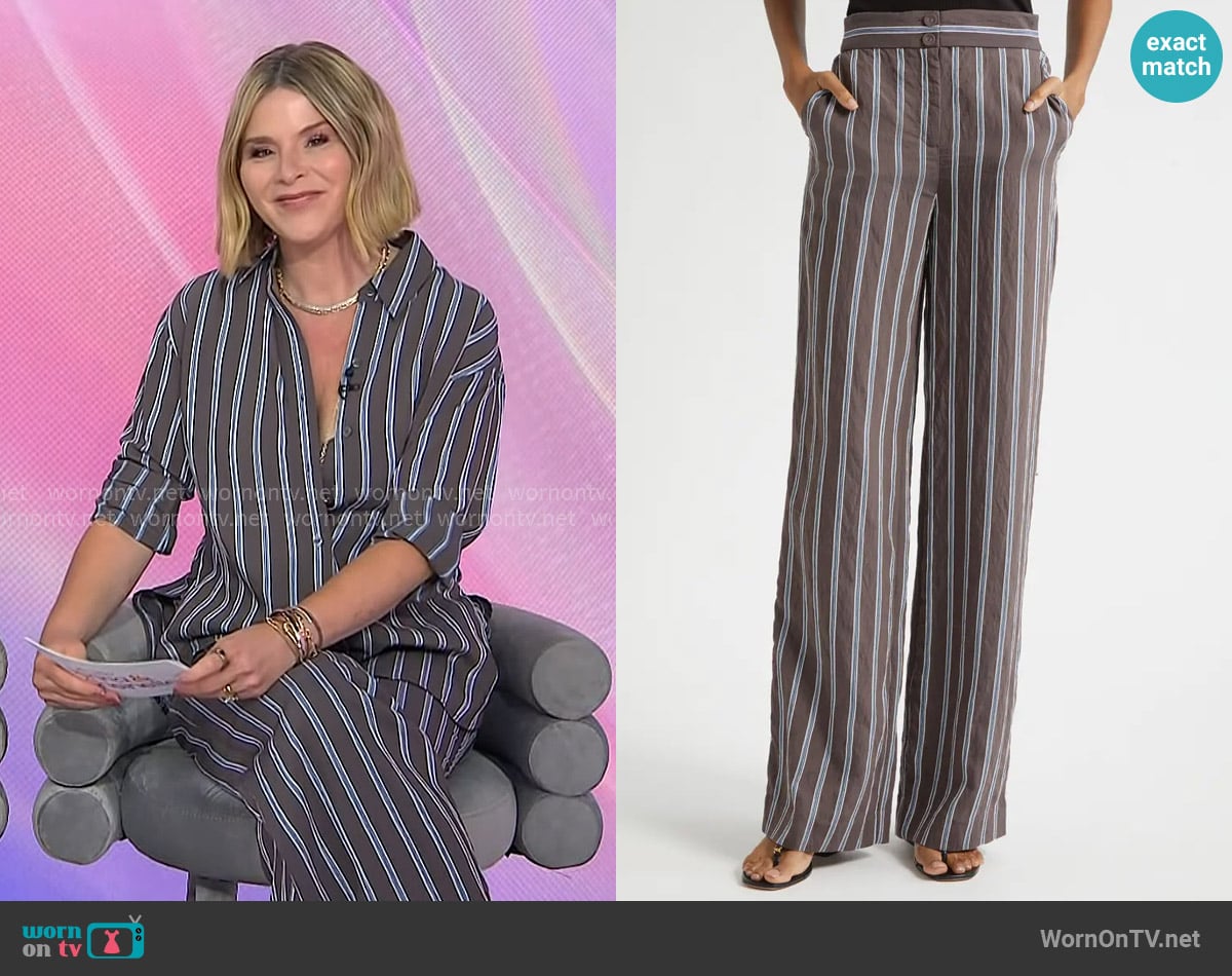 Jenna’s brown striped pants on Today Jenna’s brown striped pants on Today