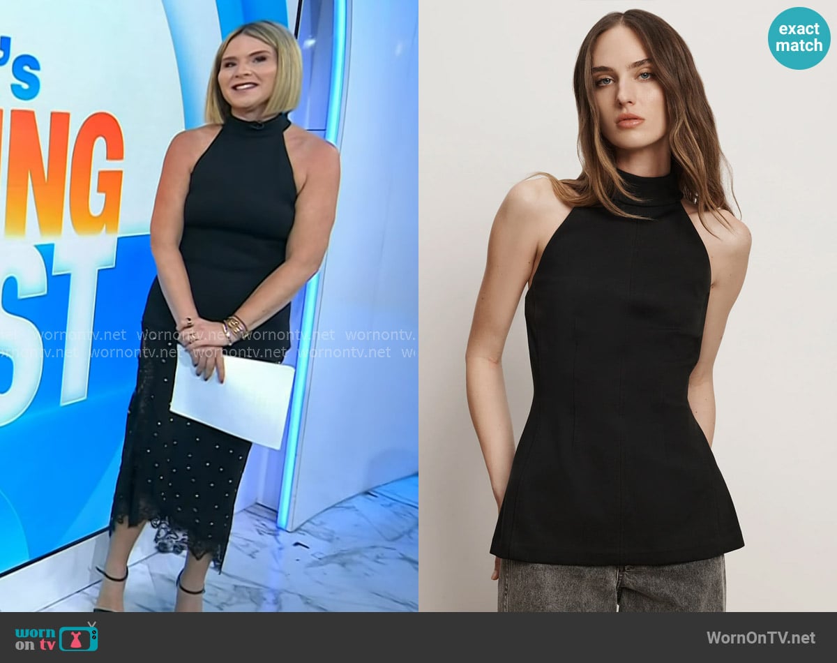 Veronica Beard Johanne Halter Top worn by Jenna Bush Hager on Today
