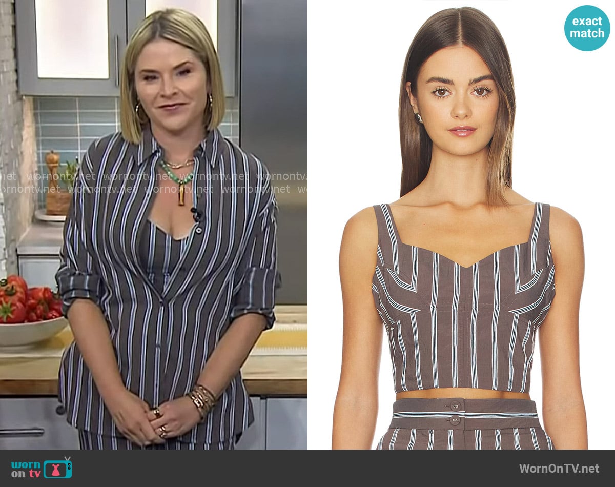 Jenna’s brown striped top on Today Jenna’s brown striped top on Today