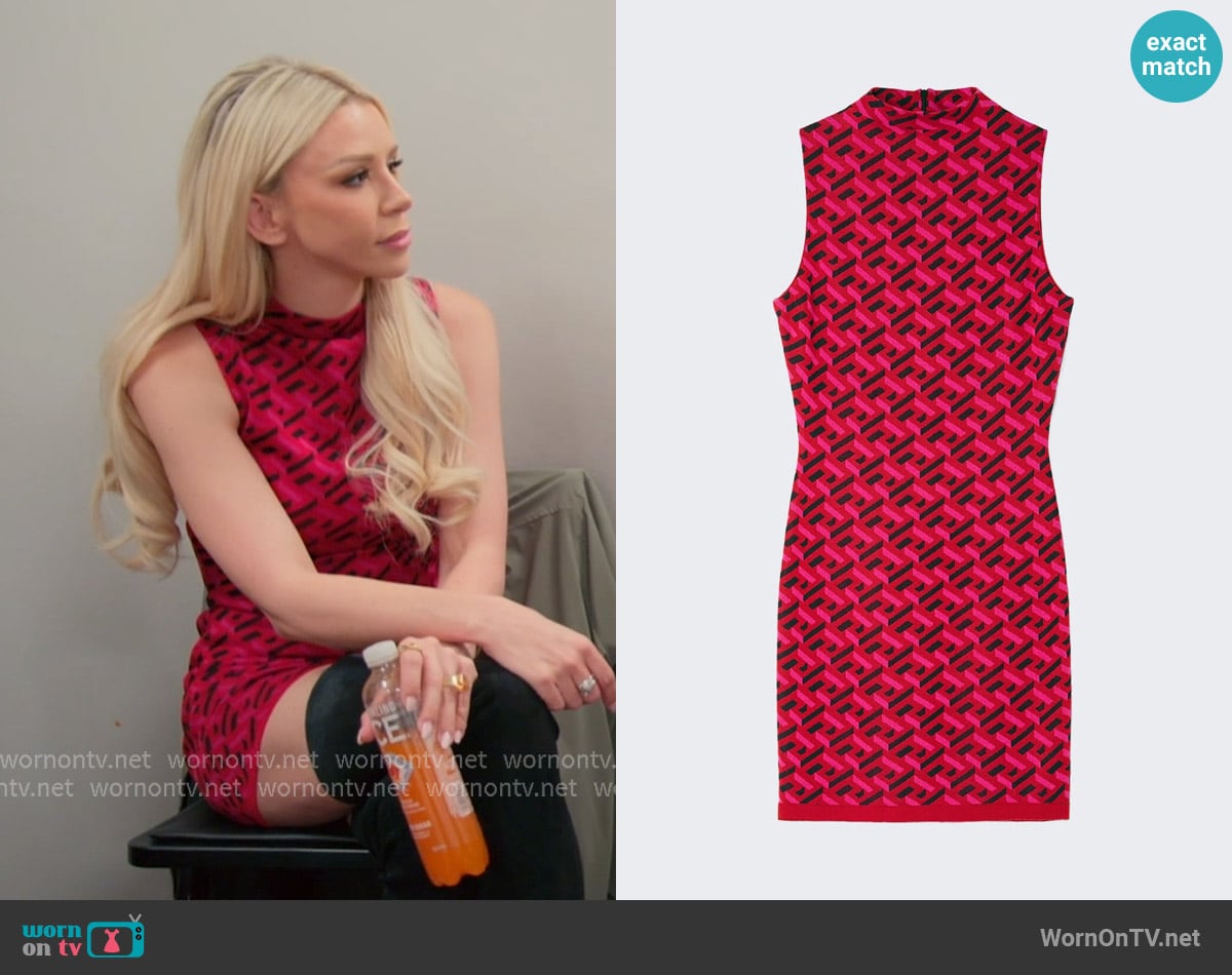 Versace Jacquard Mini Dress worn by Lacy Nicole on The Valley