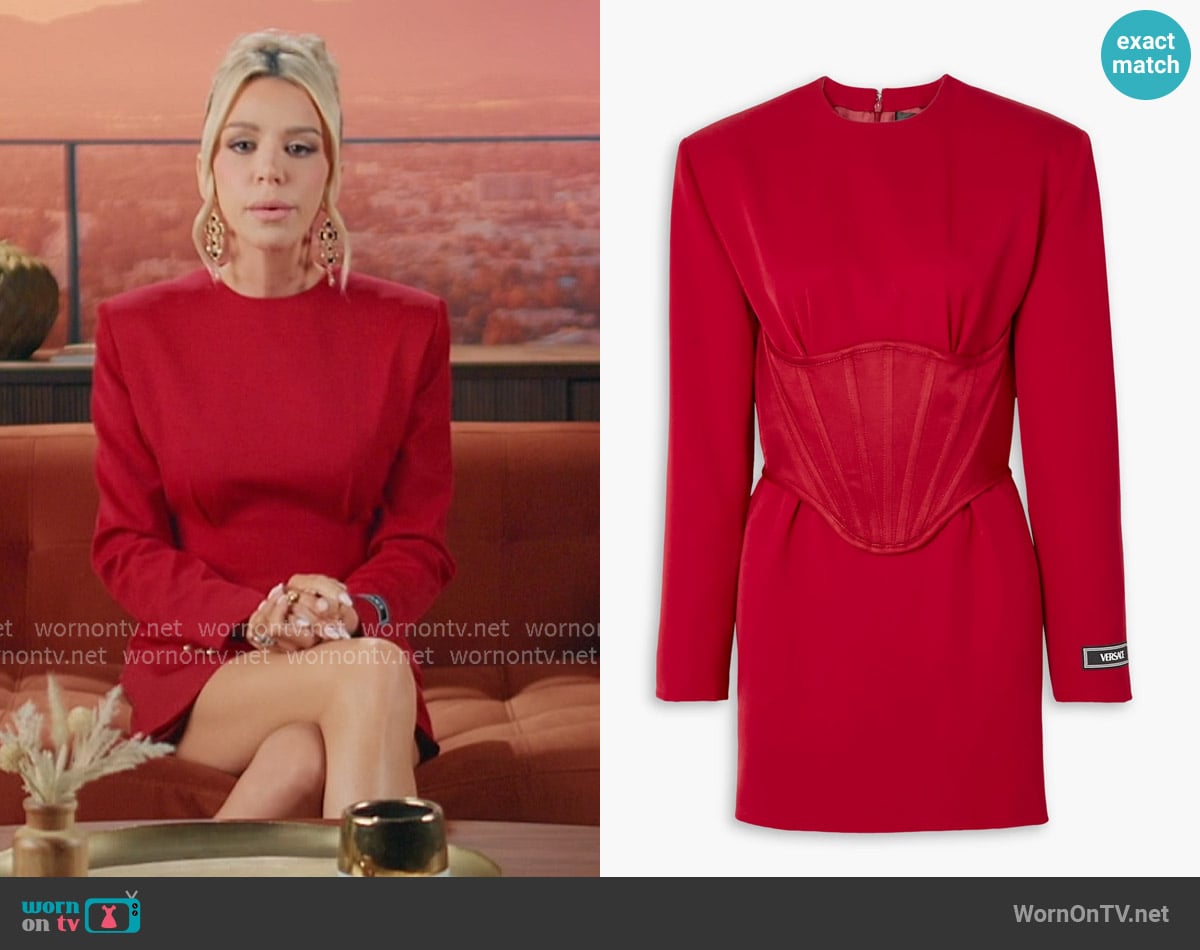 Versace Wool-gabardine mini dress worn by Lacy Nicole on The Valley