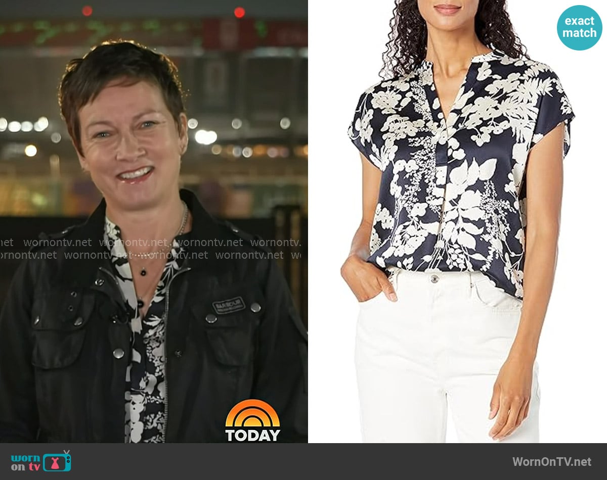 Stephanie’s floral print top on Today Stephanie’s floral print top on Today