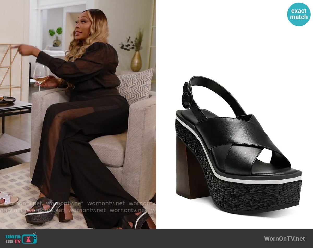 Vince Camuto Celosia slingback sandal worn by Cynthia Bailey on The Real Housewives of Atlanta