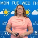 Violeta Yas' pink tie neck dress on Today