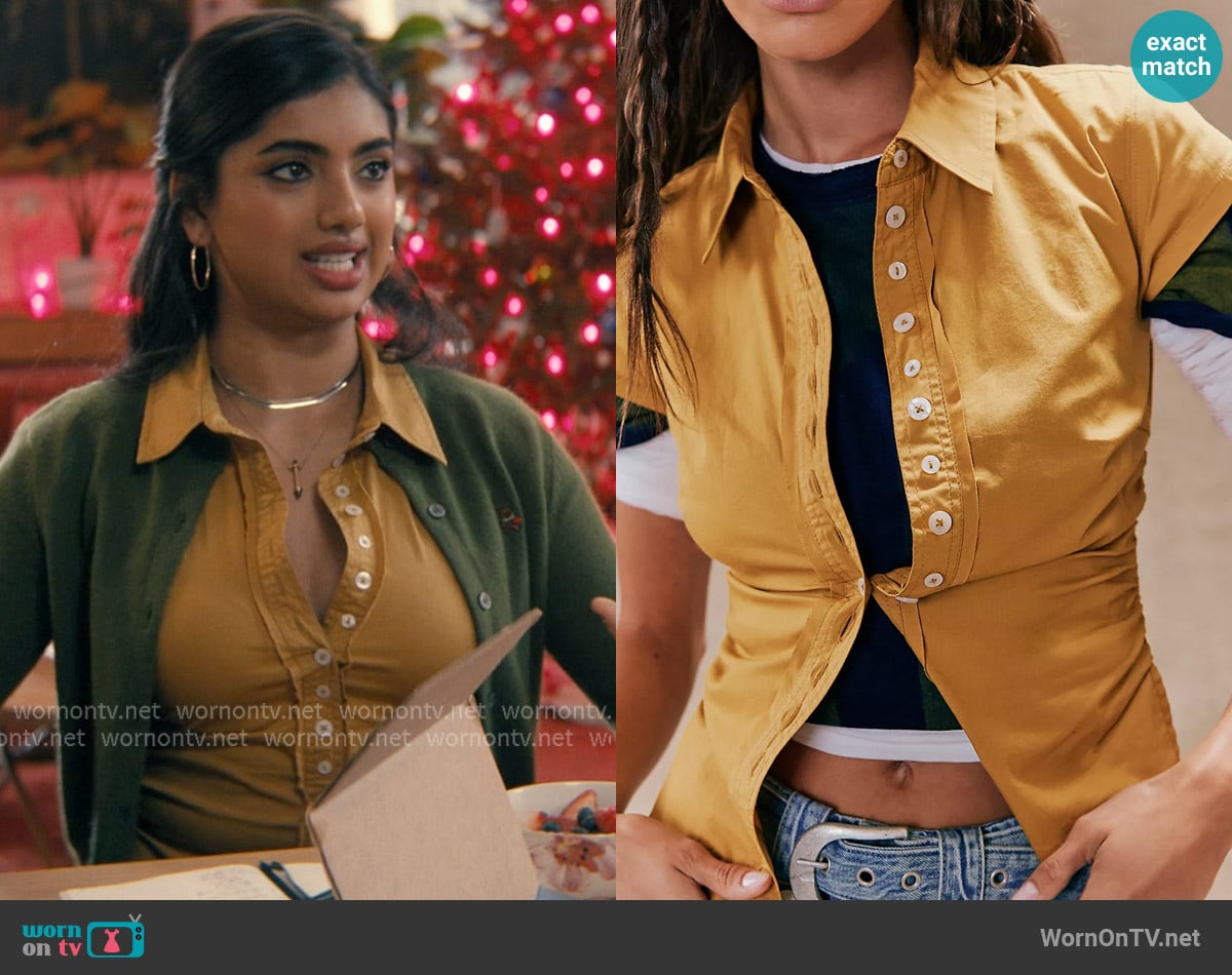 We The Free We The Free Maude Tiny Top worn by Abhinaya Chilukuri (Avantika) on Not Suitable For Work