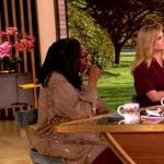 Whoopi’s leopard shoes on The View