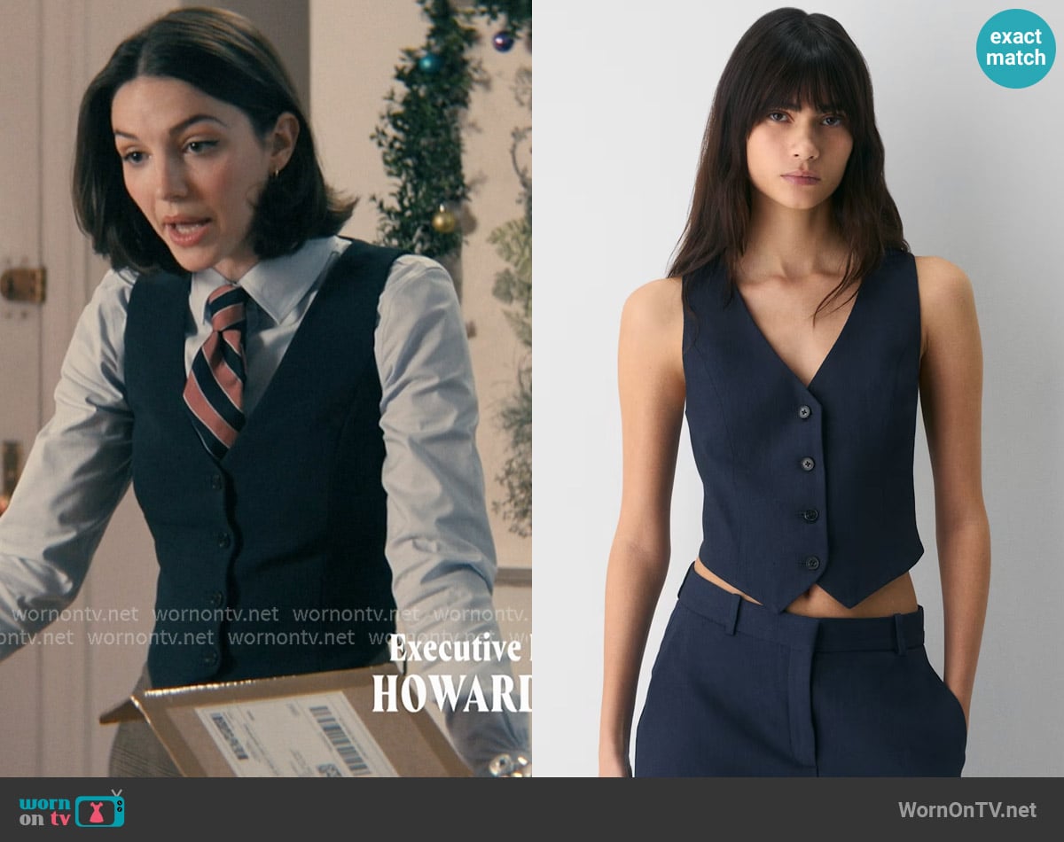 Wilfred Pacino Vest worn by AJ Pascarelli (Ella Hunt) on Not Suitable For Work